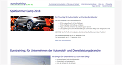 Desktop Screenshot of eurotraining.ch